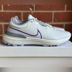 Nike Infinity Pro 2 Wide Golf Mens Grey Violet New Sneakers Golf Shoes